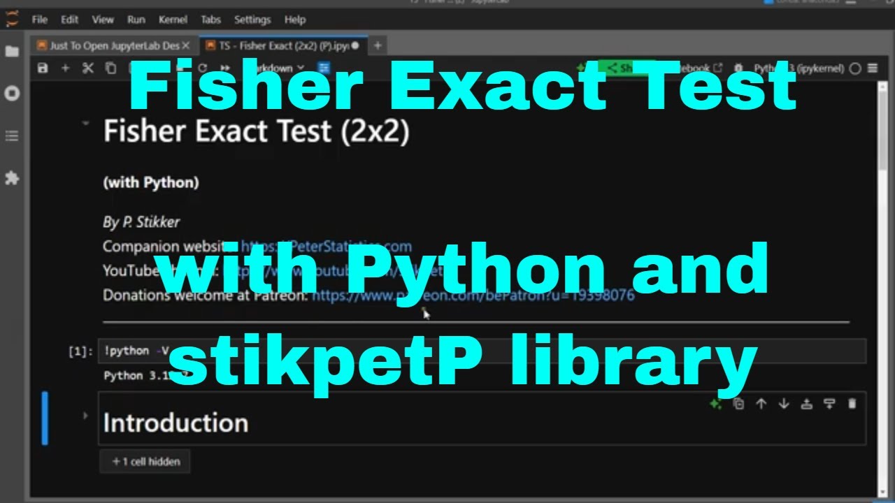 Python - Fisher Exact Test with stikpetP