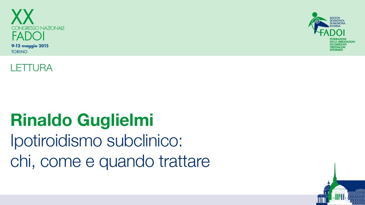 Ipotiroidismo subclinico: chi, come e quando trattare