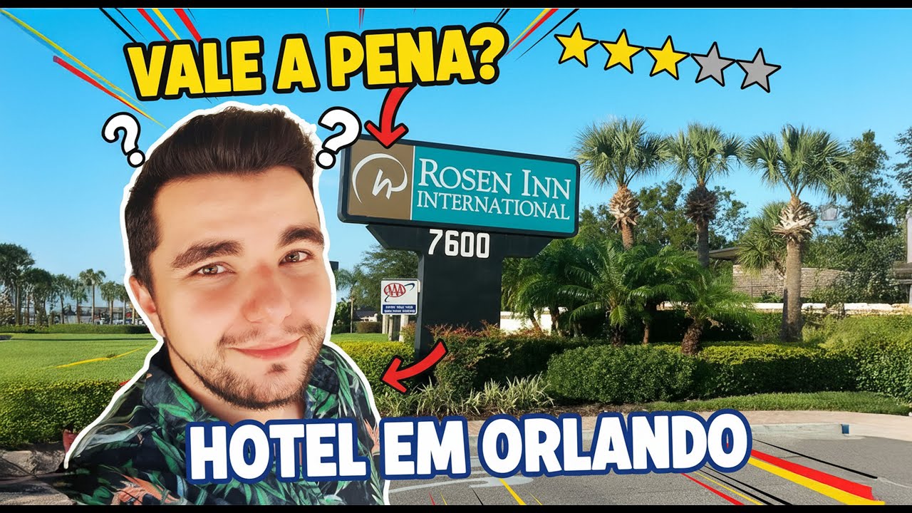 ROSEN INN ORLANDO VALE A PENA? Review Completo do Hotel e o que tem por PERTO!