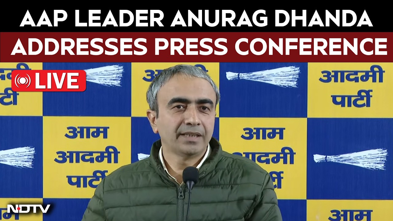 LIVE: AAP National Media In-Charge Anurag Dhanda Attacks Hardeep Puri Over Epstein Link
