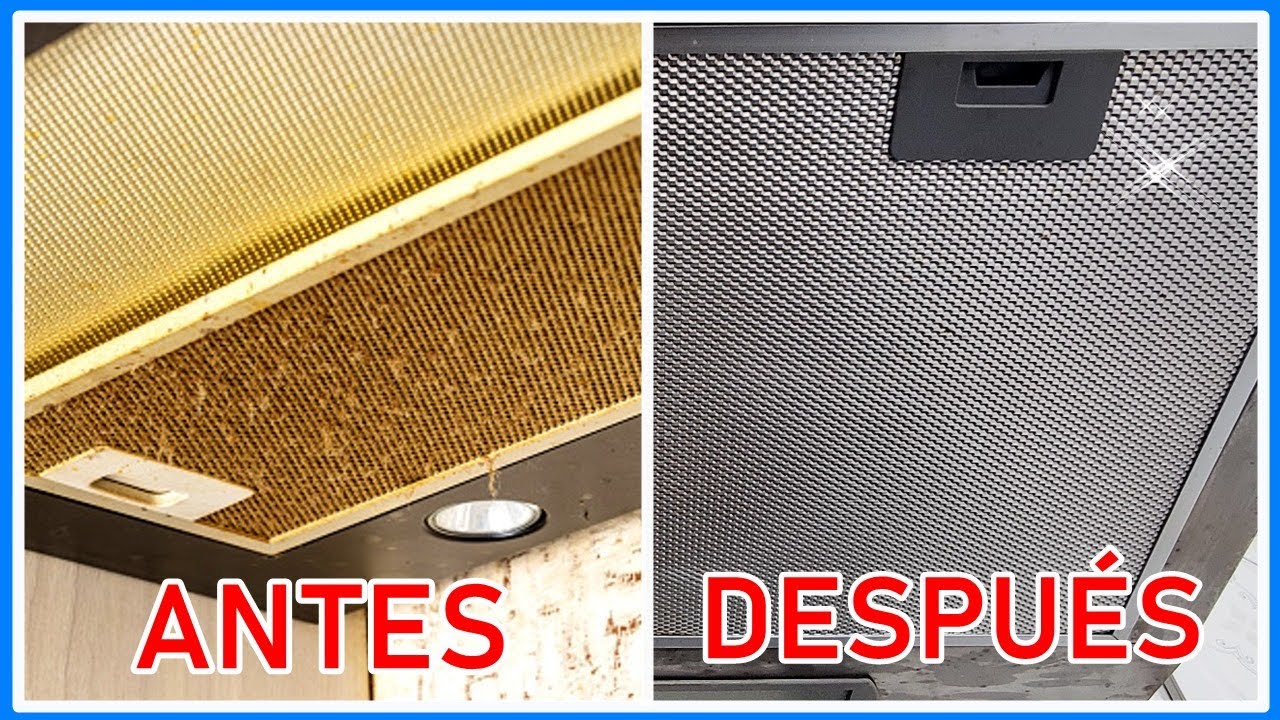 FILTROS de CAMPANA de COCINA, como limpiarlos en 5 minutos