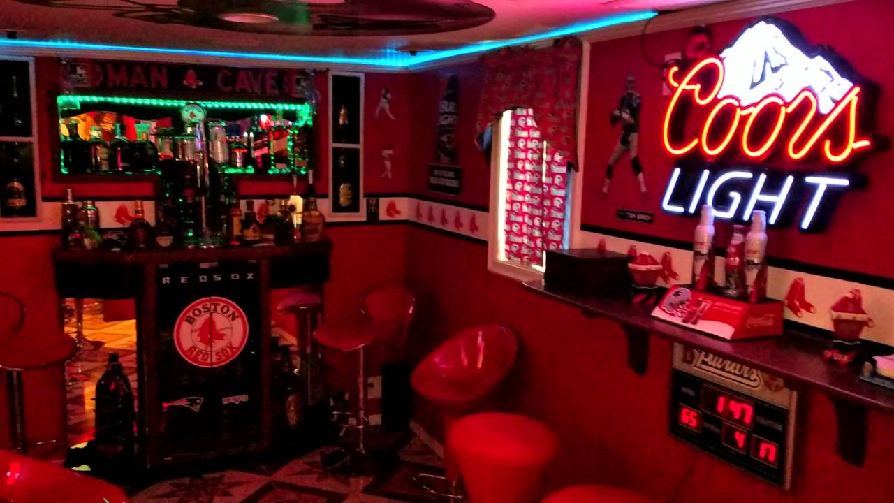 Mancave Boston red sox / new England Patriots