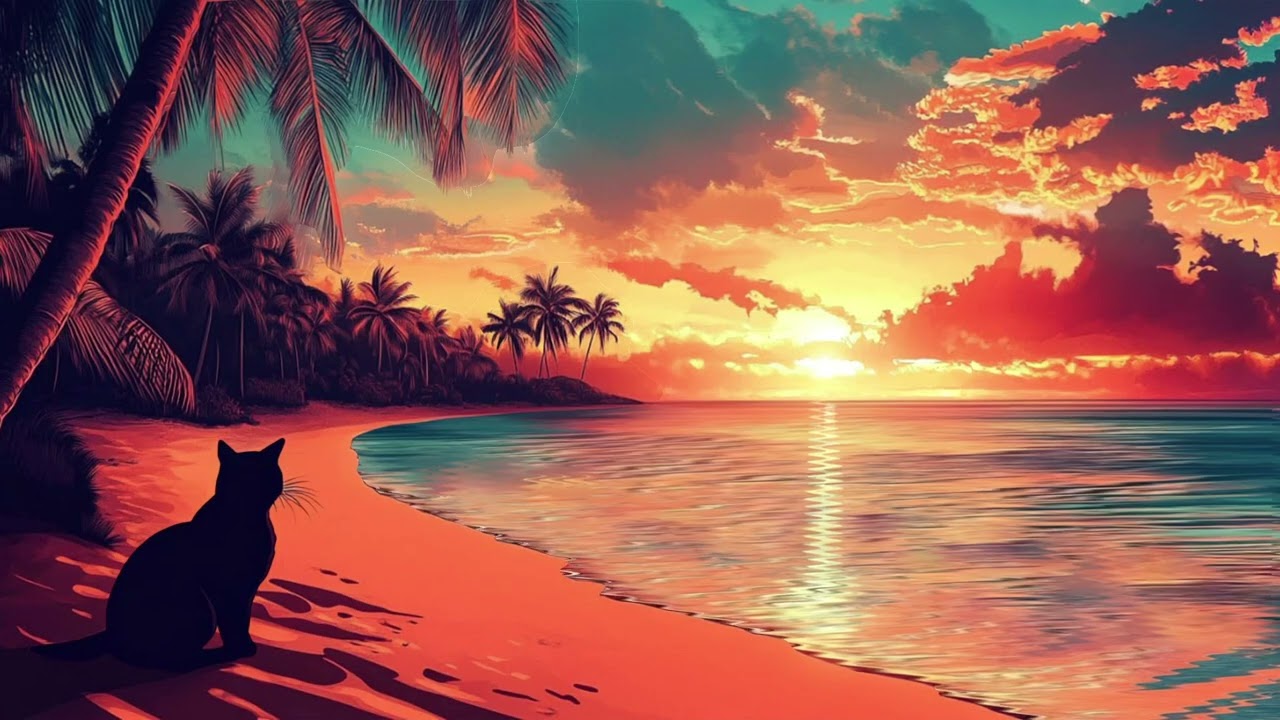 Hawaiian Beach Sunset Lofi Music to Chill and Relax