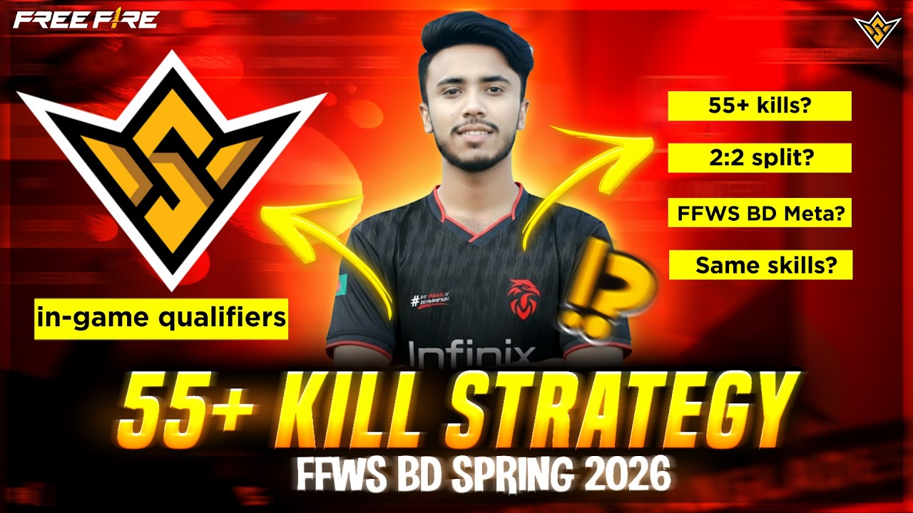 55+ Kills Strategy 😱 FFWS BD Spring 2026 🔥 খুব সহজে Qualify করার Pro Tips ⁉️