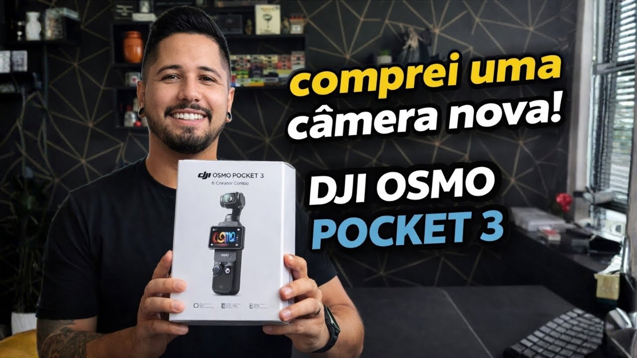 Comprei uma câmera nova! DJI OSMO POCKET 3