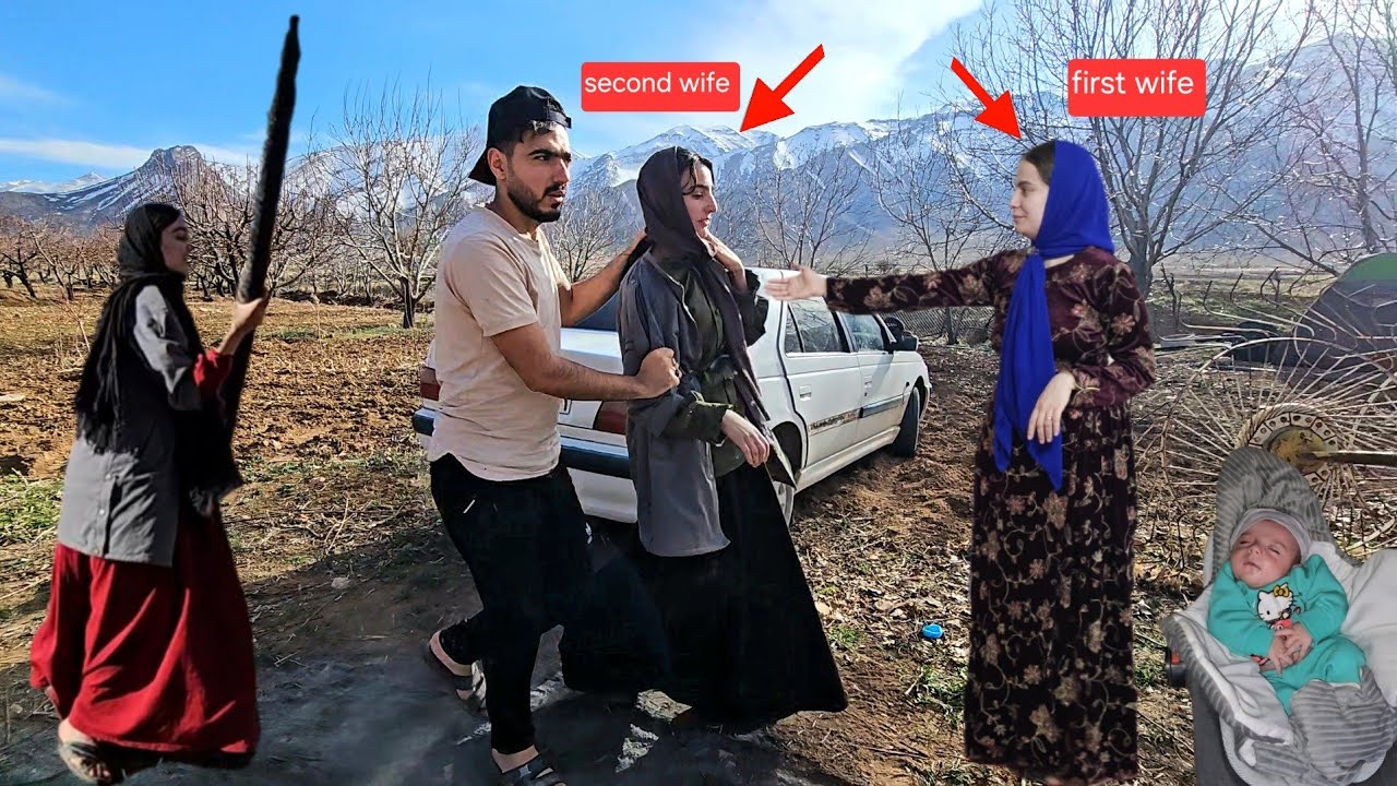 The husband attempt to remarry Zahra and the second wife opposition, nomadic life and building a hut