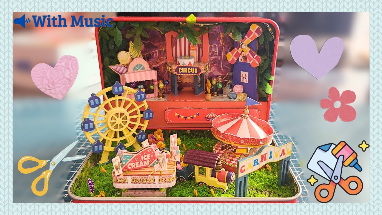 Box Theater [ Traveling Carnival ] Miniature Scene Craft - Relaxing DIY by Crafts&Co