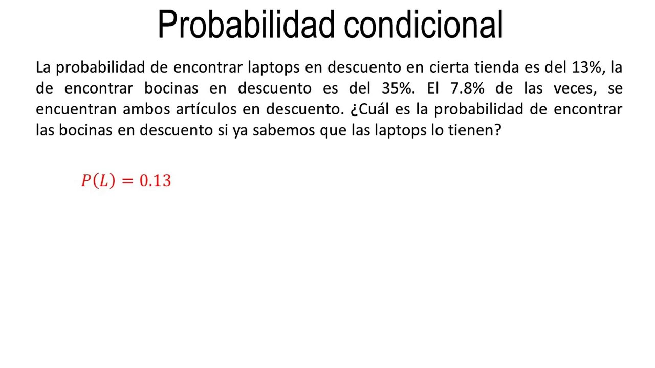 Ejemplo 1: Probabilidad condicional