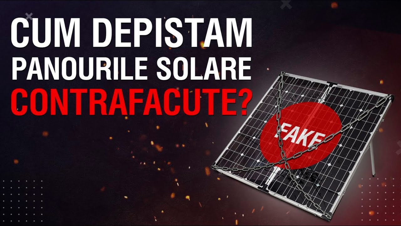 Cum depistam Panouri Fotovoltaice Contrafacute ❌