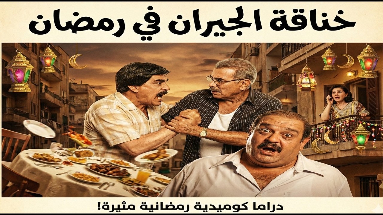 أجمل لوحات مرايا | علق مع جيرانه هوشة كبيرة صايم مو طايق حدا ضرب مخو 