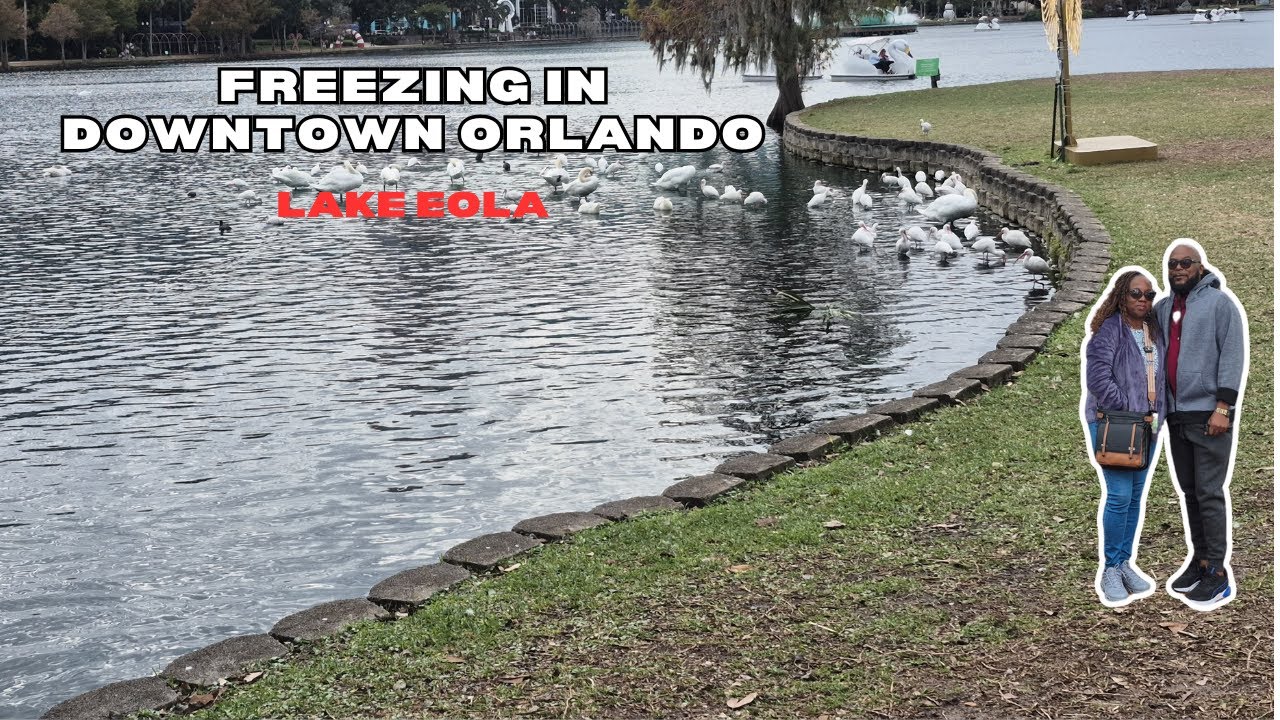 Freezing in Downtown Orlando | Lake Eola