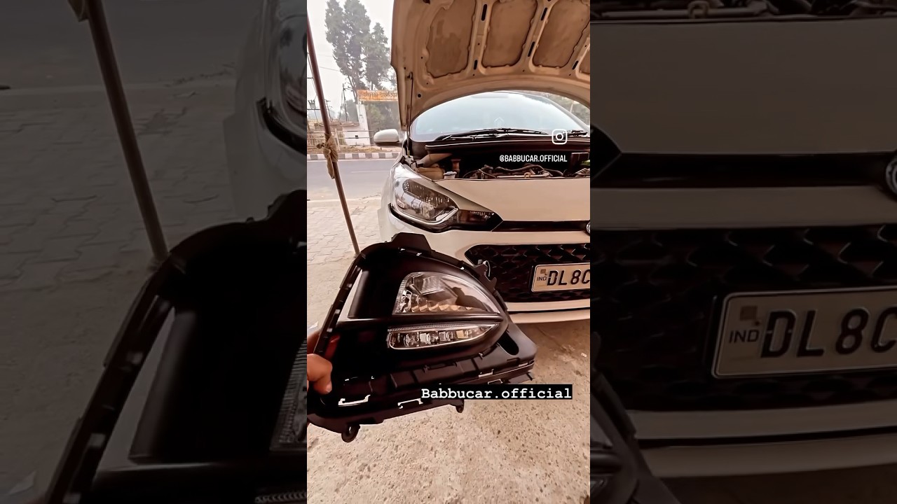 i20 elite fog light with Drl #foglamps #i20modified #hyundaii20
