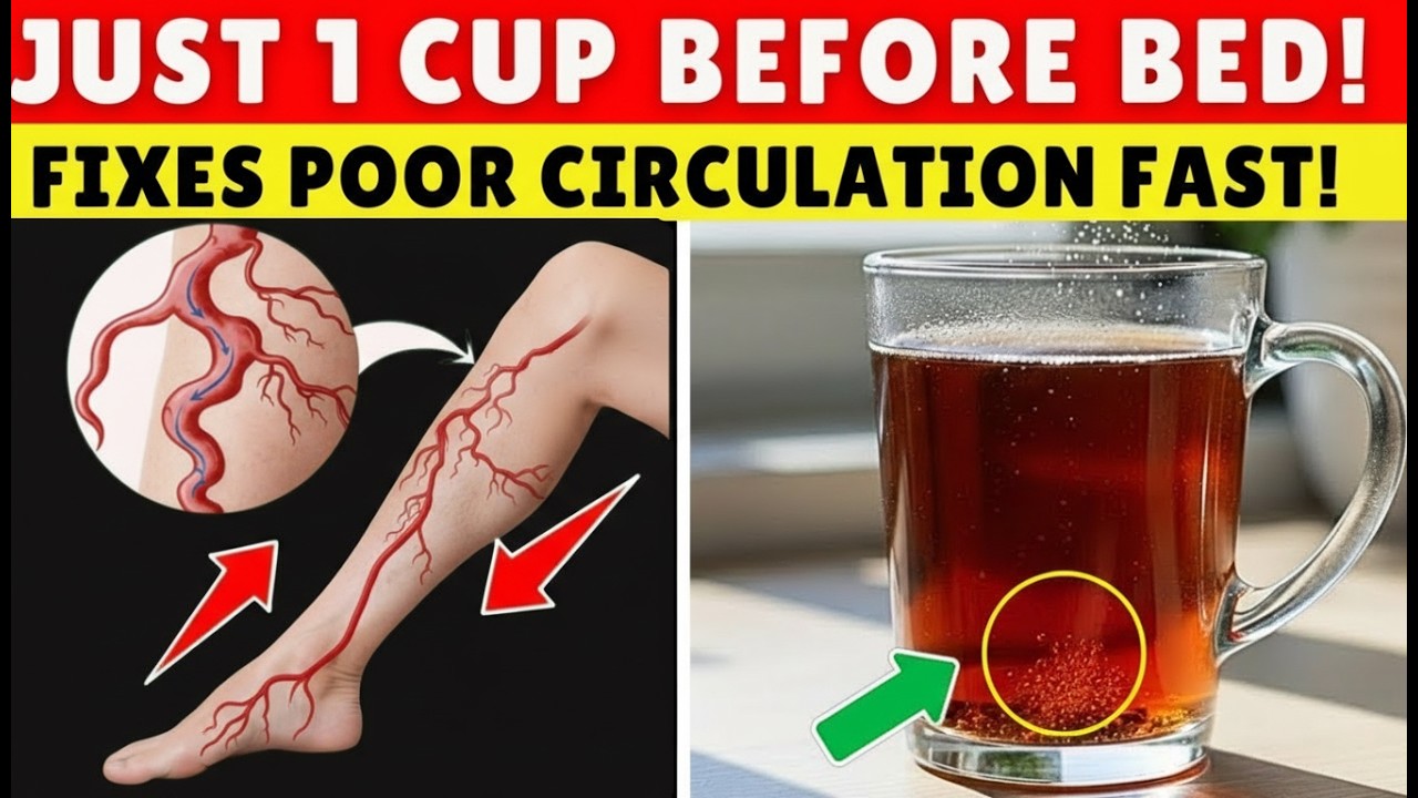 Over 60? Drink THIS to Increase Blood Flow in Legs Instantly | Senior Health Tips