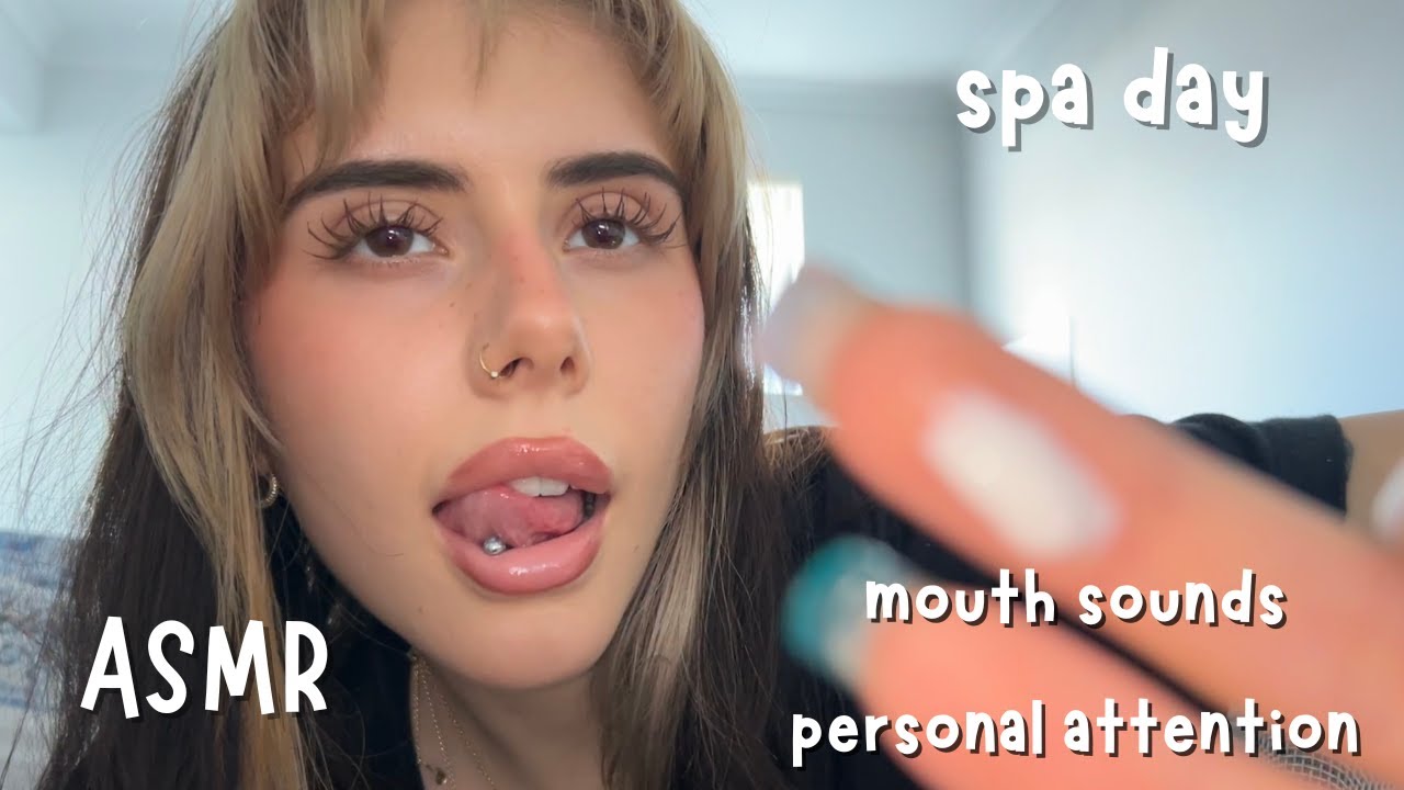 ASMR spa day roleplay (mouth sounds & personal attention)