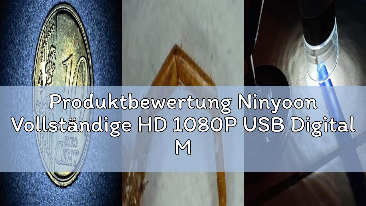 Produktbewertung Ninyoon Vollständige HD 1080P USB Digital Mikroskop Kamera für iPhone iPad Android