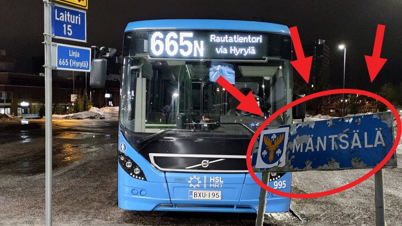 HSL pisin linja 665N alkaa Mäntsälästä!