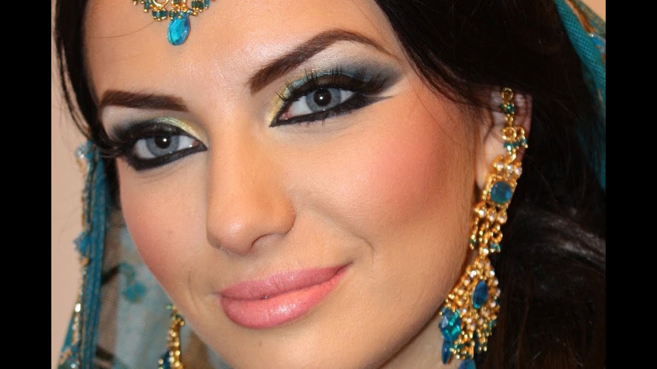 Exotic Arabic Makeup Princess Jasmine Make up  Transformation ماكياج العربي