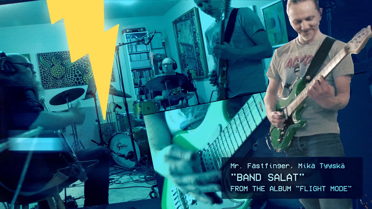 Band Salat – Mr. Fastfinger, Mika Tyyskä – Music video , Full song. Flight Mode