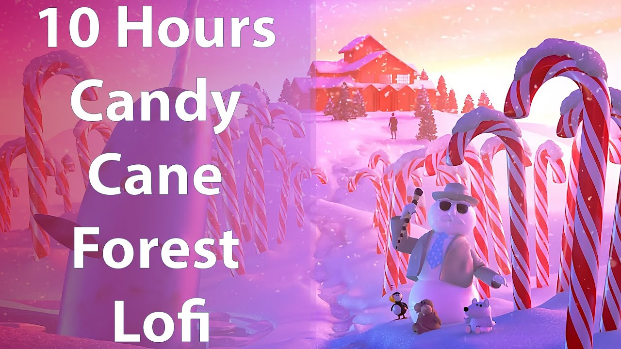 Merry Christmas - 10 Hours Candy Cane Forest, Elf Ambience