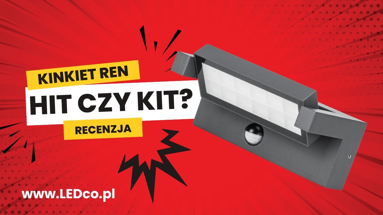 Kinkiet zewnętrzny z czujnikiem ruchu REN antracyt 21W 1710lm 4000K RN20-KPIR SU-MA - www.LEDco.pl