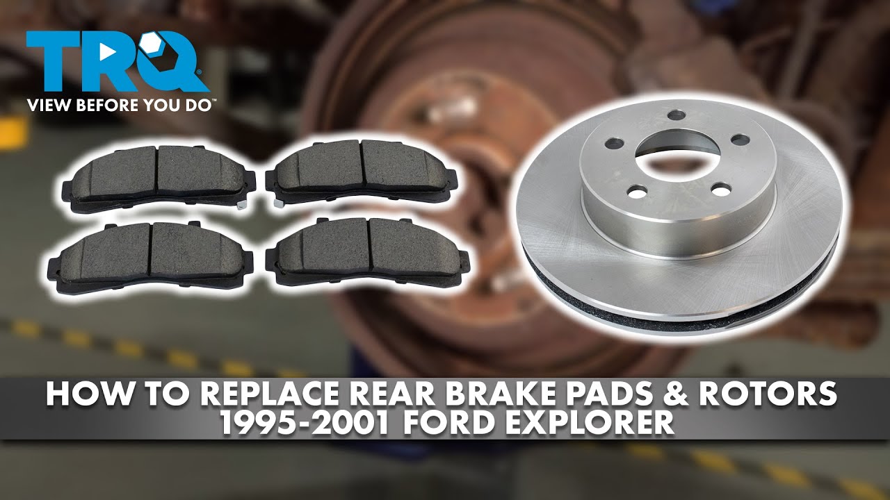 Как заменить задние тормозные колодки и роторы Ford Explorer 1995-2001 годов