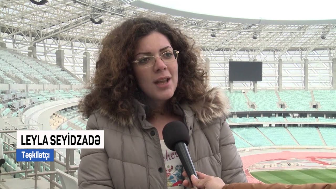 Bakı məktəblilər Olimpiya Stadionu ziyarət etdilər