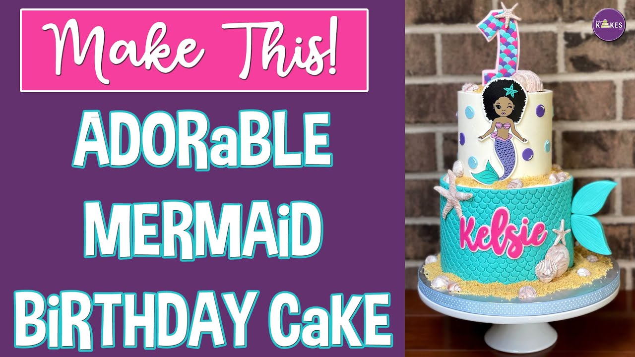 Adorable Mermaid Cake Tutorial!