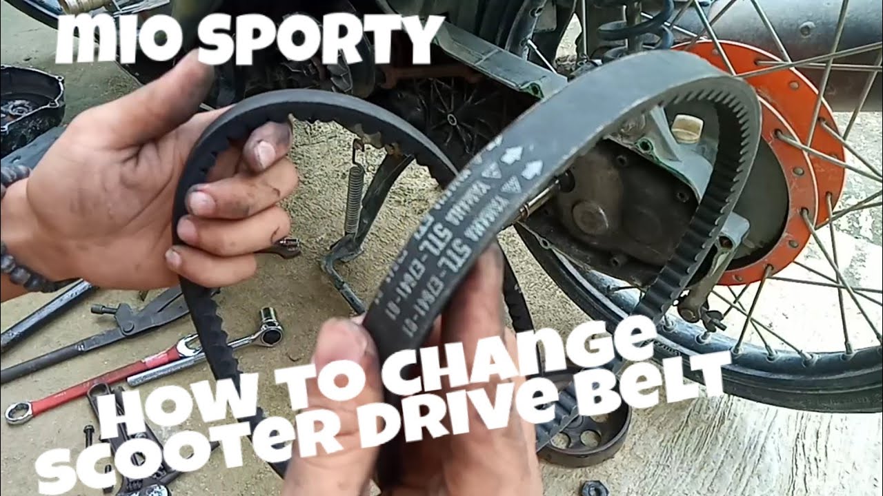 How To Replace Scooter Drive Belt - Mio Sporty ( Basic Maintenance)