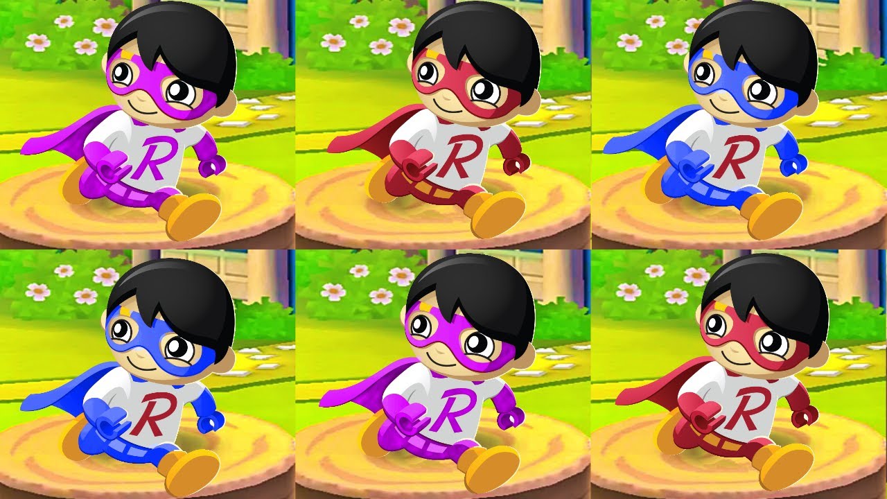 Tag with Ryan Special Episode Combo Panda vs Red Titan vs Dark Titan vs Blue Titan - All Characters