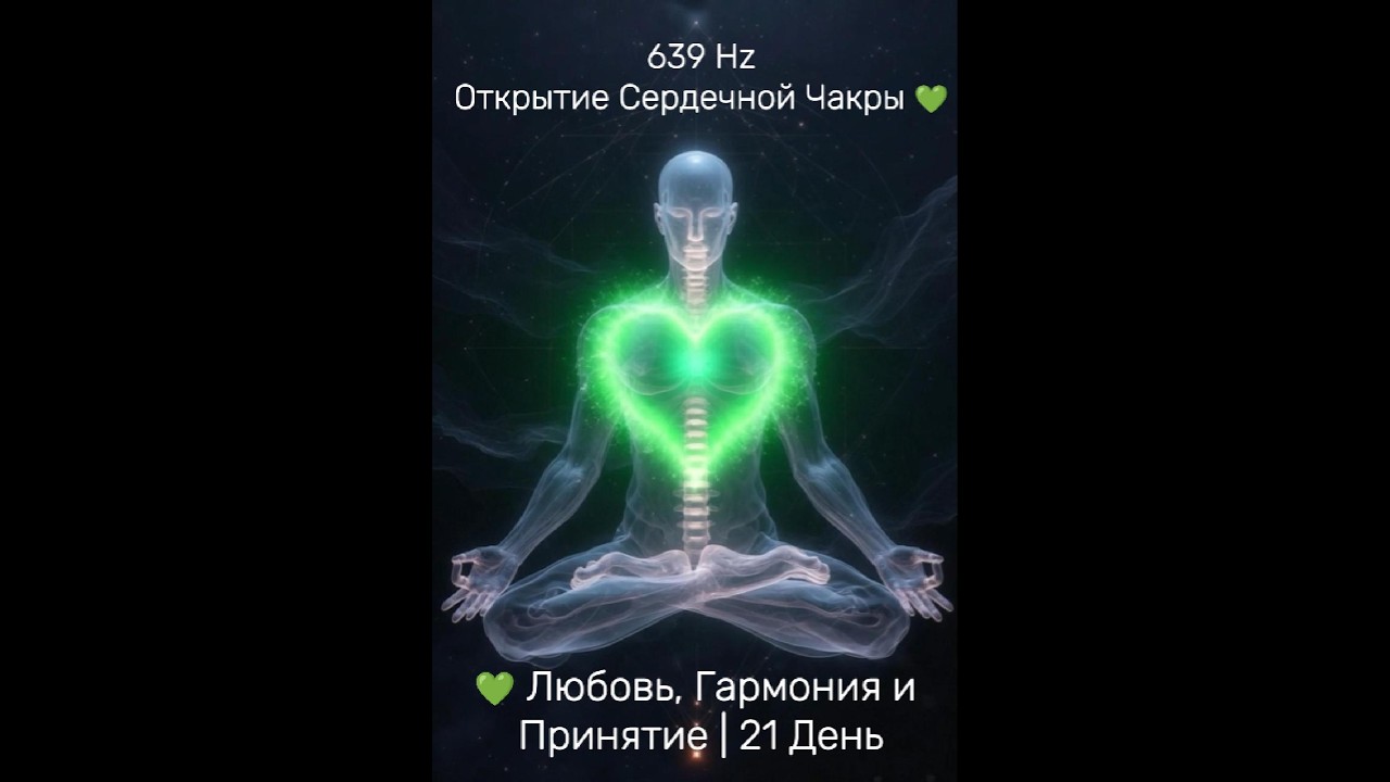639 Hz • Открытие Сердечной Чакры 💚 Любовь, Гармония и Принятие | 21 День