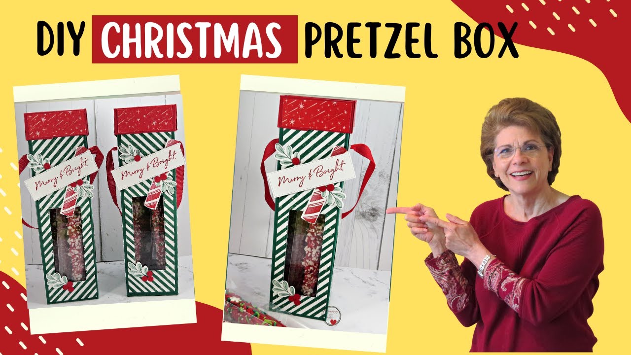 DIY Chocolate Covered Pretzel Christmas Box ( great treat box for neighbor,family and friends alike)
