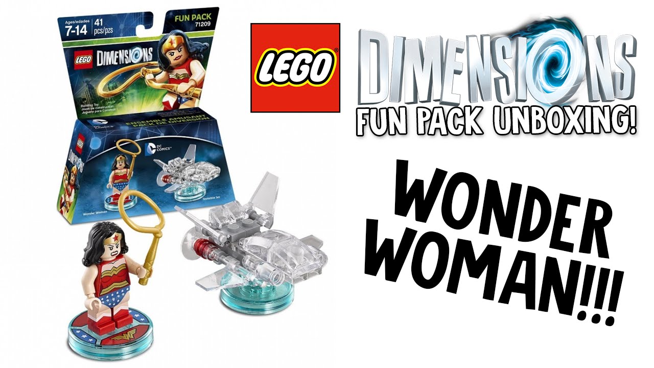 LEGO DIMENSIONS DC COMICS WONDER WOMAN FUN PACK UNBOXING!!! (LEGO Set No. 71209)