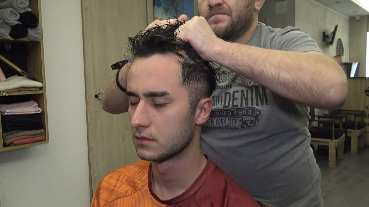 ASMR BARBER HEADACHE MASSAGE DEEP RELAXATION 💈 LOUD CRACKS & Deep Sleep & Tapping Massage Therapy
