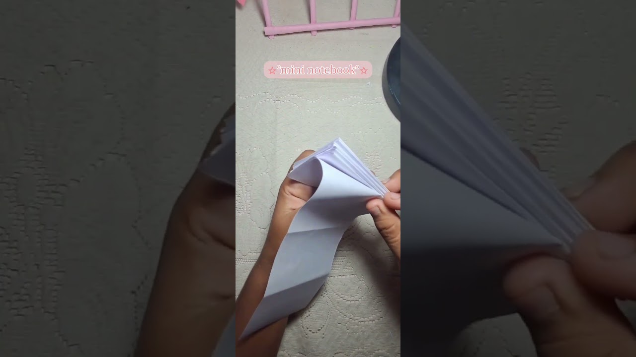 DIY tutorial paper mini notebook✨️ #shortsfeed