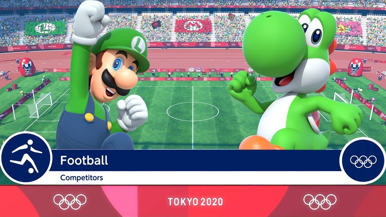 Mario & Sonic at the Tokyo 2020 Olympic Games - Luigi/Waluigi Vs. Yoshi/Mario