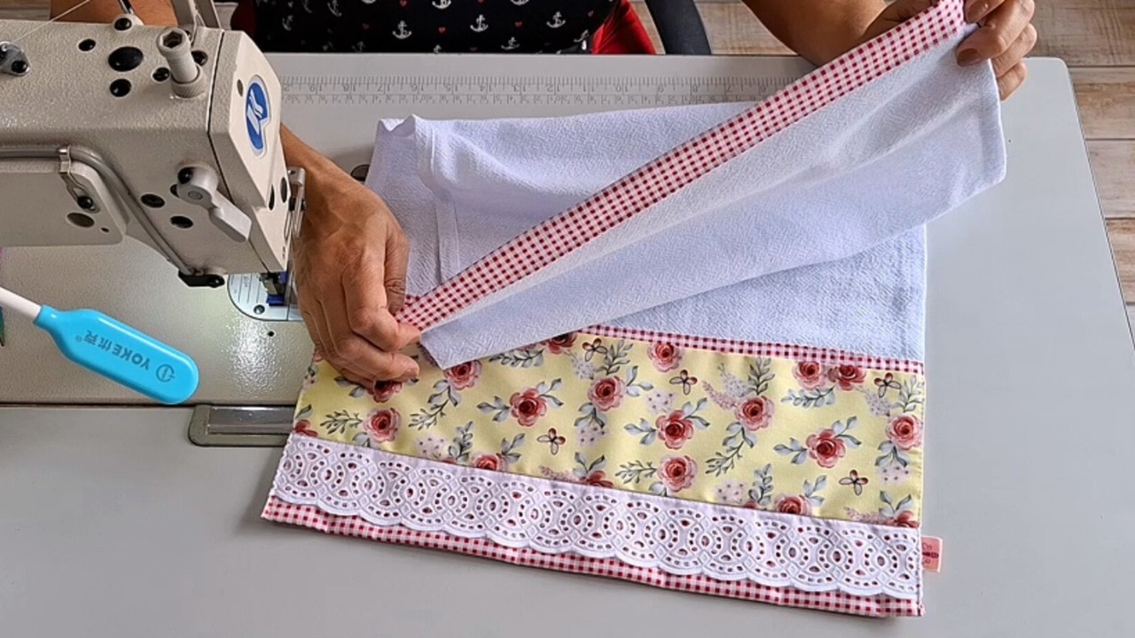 Esse Barrado com Bordado Inglês Vai Fazer Seus Panos de Prato Sumirem da Sua Banca! 😱✨