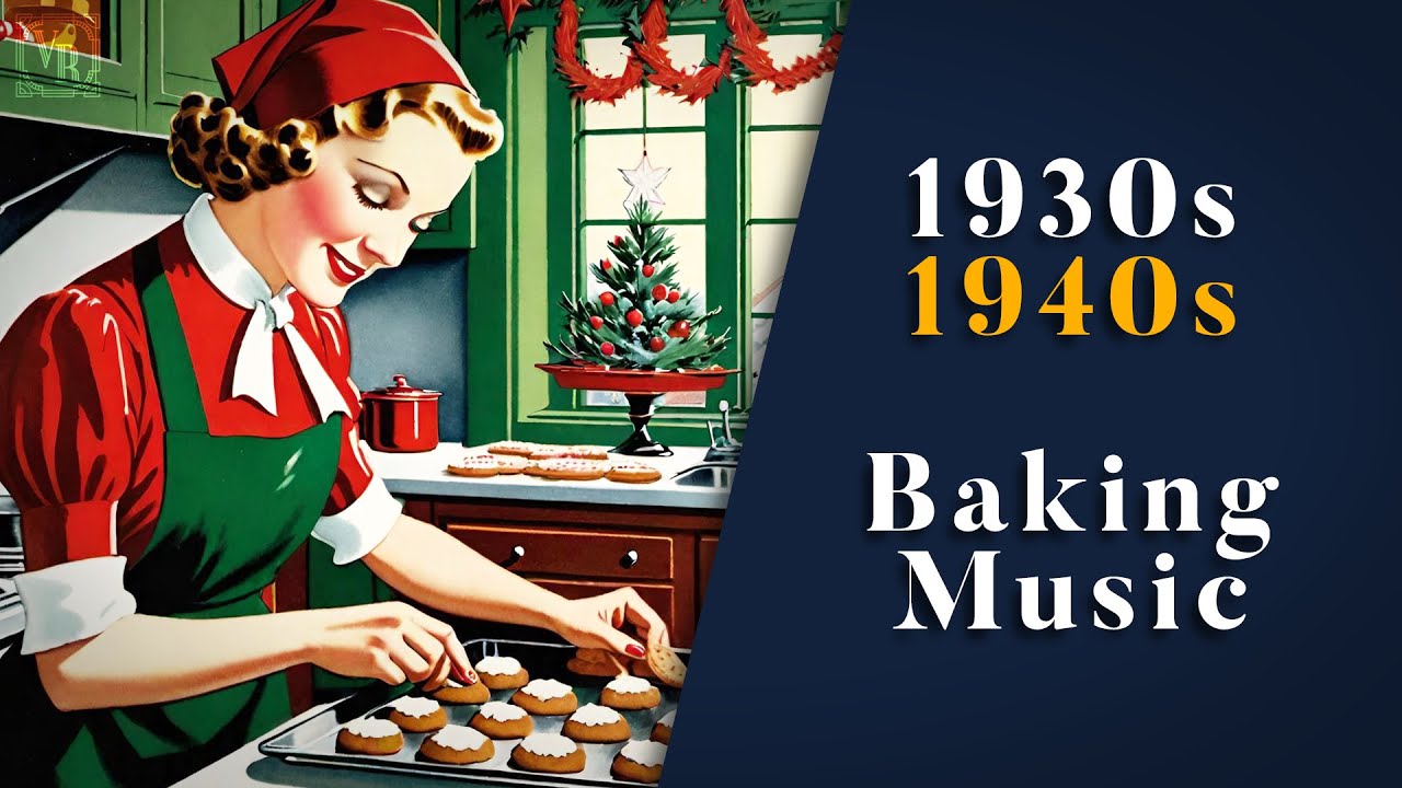 Relaxing Vintage Music For Christmas Cookie Baking 🥣🎄 | 1930s / 1940s Music | Nostalgic Swing & Jazz