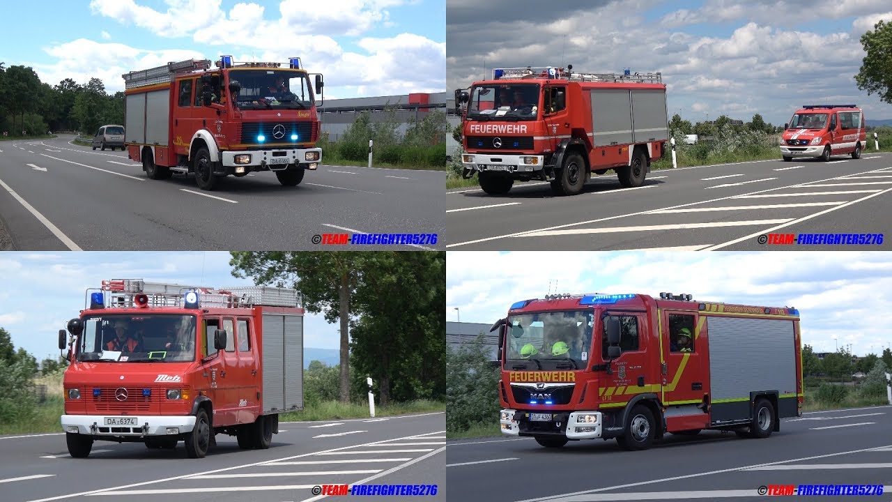 [Übung des Bezirk 1] Einsatzfahrten zur Bezirksübung der Jugendfeuerwehren in Dieburg