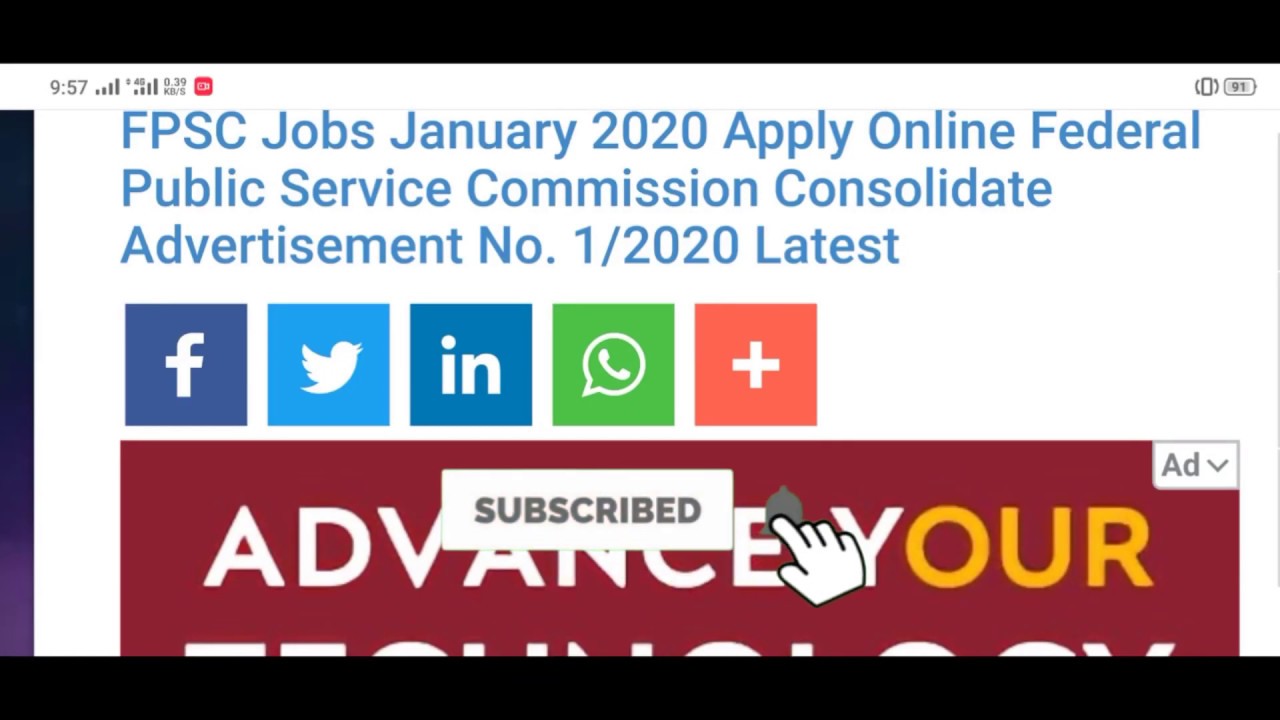 FPSC Latest Jobs In Pakistan 2020 | Govt Jobs In Pakistan | FPSC New Jobs 2020