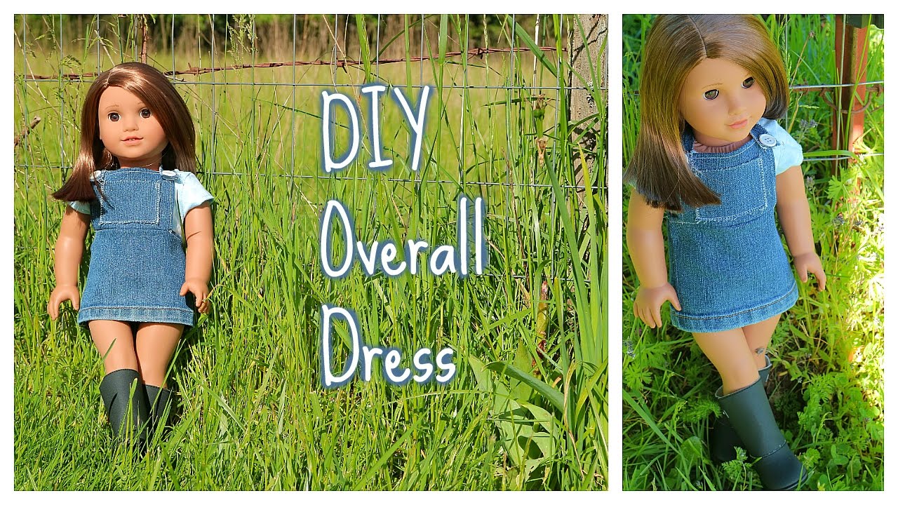 DIY Overall Dress for an AG Doll (super easy!)