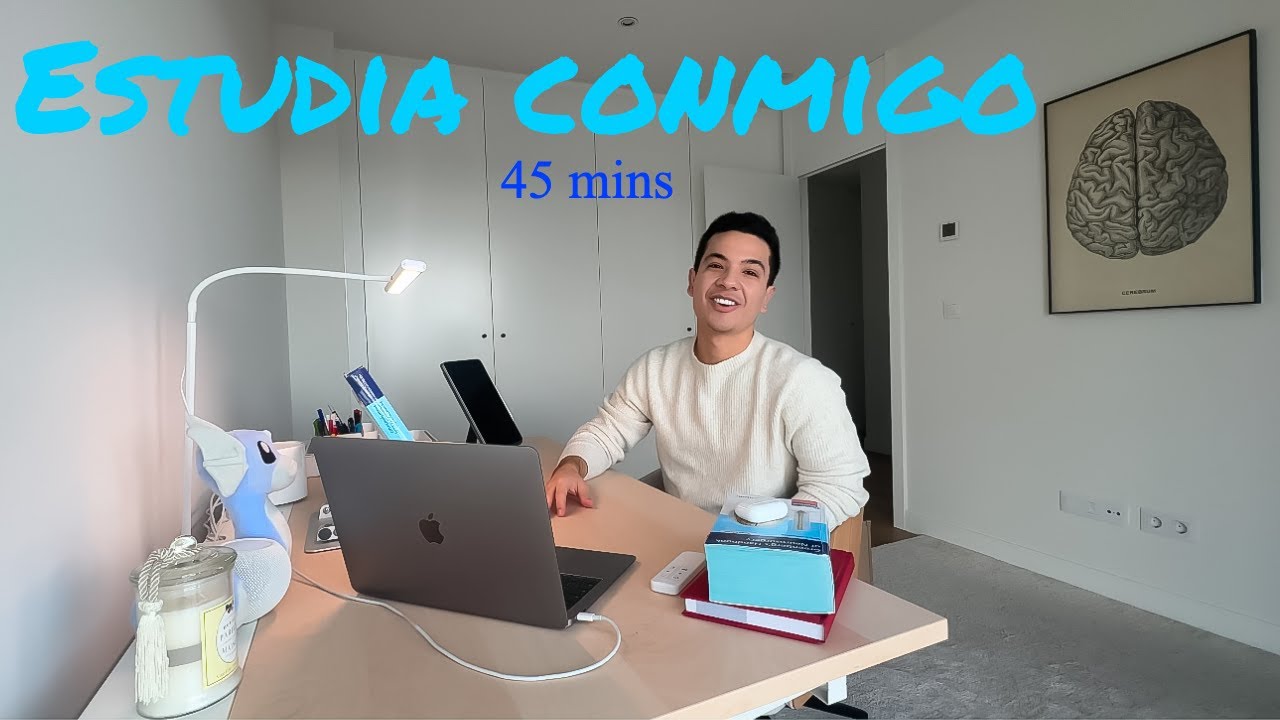 ESTUDIA CONMIGO A TIEMPO REAL  (45 minutos con música) / REAL TIME STUDY WITH ME