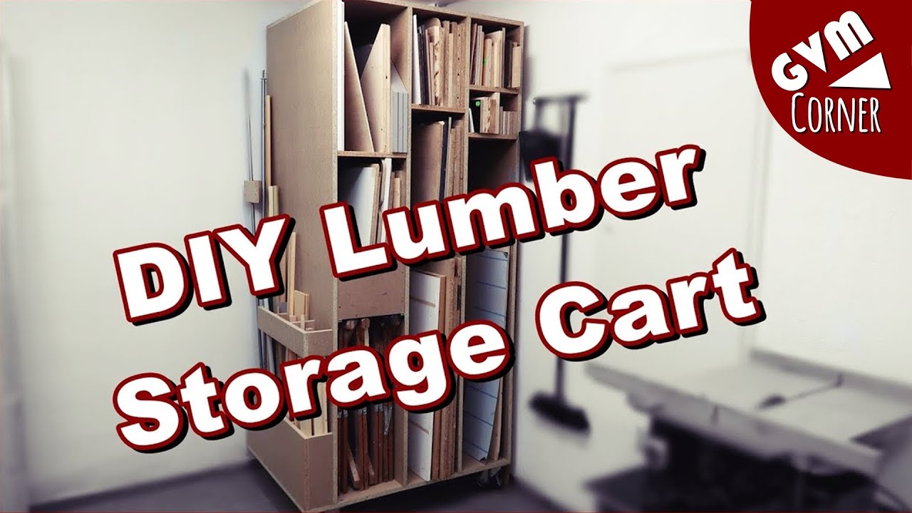 Simple DIY Lumber Storage Cart / Einfaches Holzlager Plattenlager
