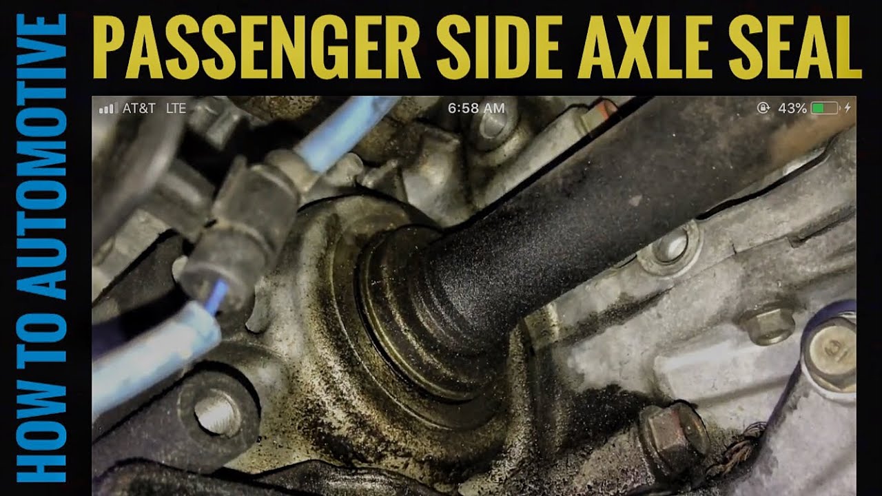 How To Replace Passenger Side Axle Seal On A 2004-2008 Acura TSX