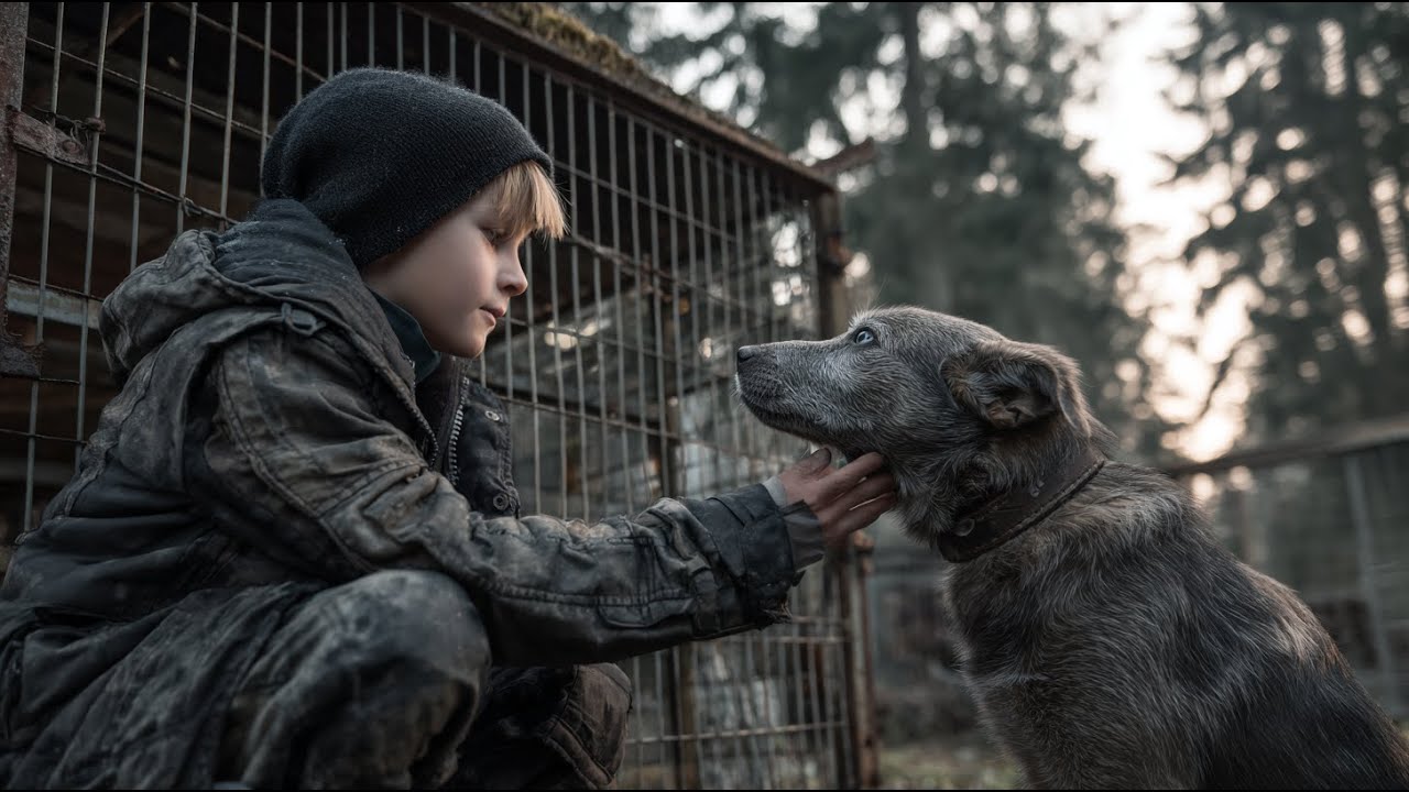 Niemand wollte den blinden Hund adoptieren – bis ein armer Junge sein Halsband untersuchte.