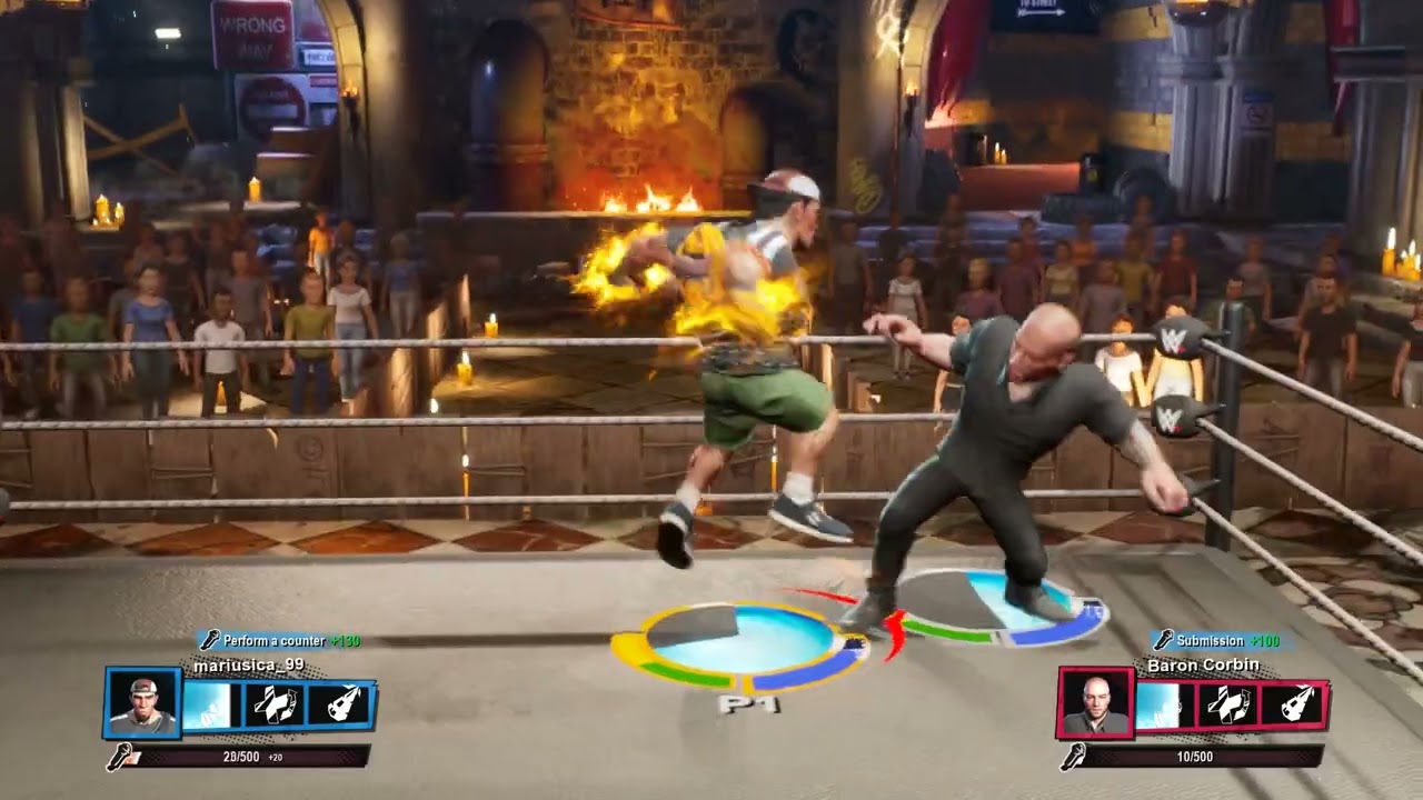 WWE 2K BATTLEGROUNDS Bolo Reynolds VS Baron Corbin