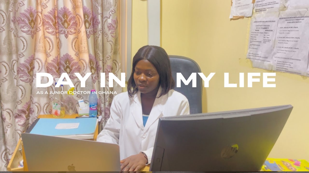 A day in the life of a Junior doctor in Ghana with a side hustle | Housejob diaries