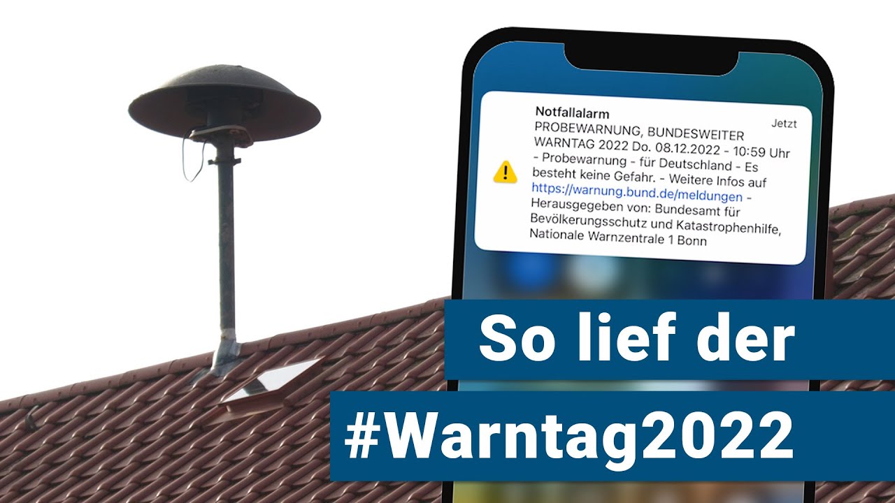 So lief der Warntag 2022 bei uns! Sirene und Cell Broadcast funktionierten ✅