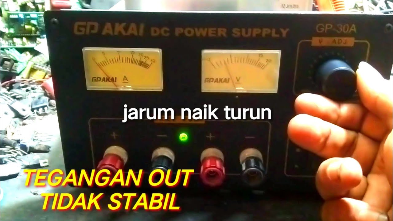 SERVIS ADAPTOR GP AKAI 30A tegangan tidak normal