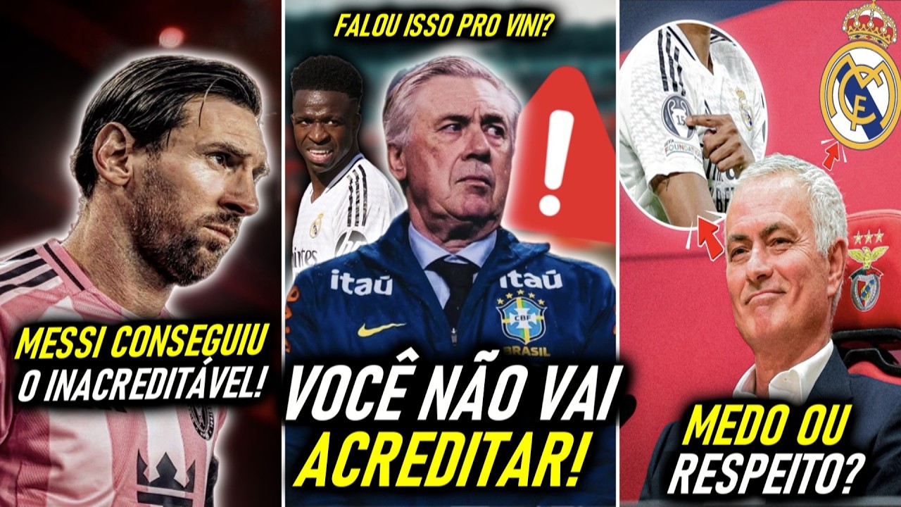 PROVOCOU o REAL! - VAZOU CONVERSA de VINI e ANCELOTTI! - MESSI é INACREDITÁVEL! - REVOLUÇÃO no BARÇA