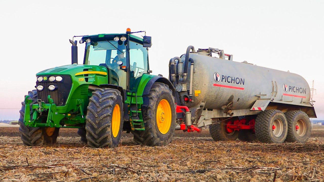 ㋡Rozpoczęcie sezonu 2022㋡     ✩Gnojowica z John Deerem✩     John Deere 7730✩Pichon✩